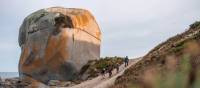 Walkers near Castle Rock, Flinders Island