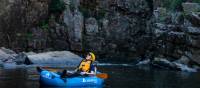 Be sure to take in the surrounding gorge walls as you paddle down the Mersey River