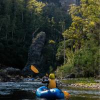 Enjoy dramatic views along the Mersey River in Northern Tasmania