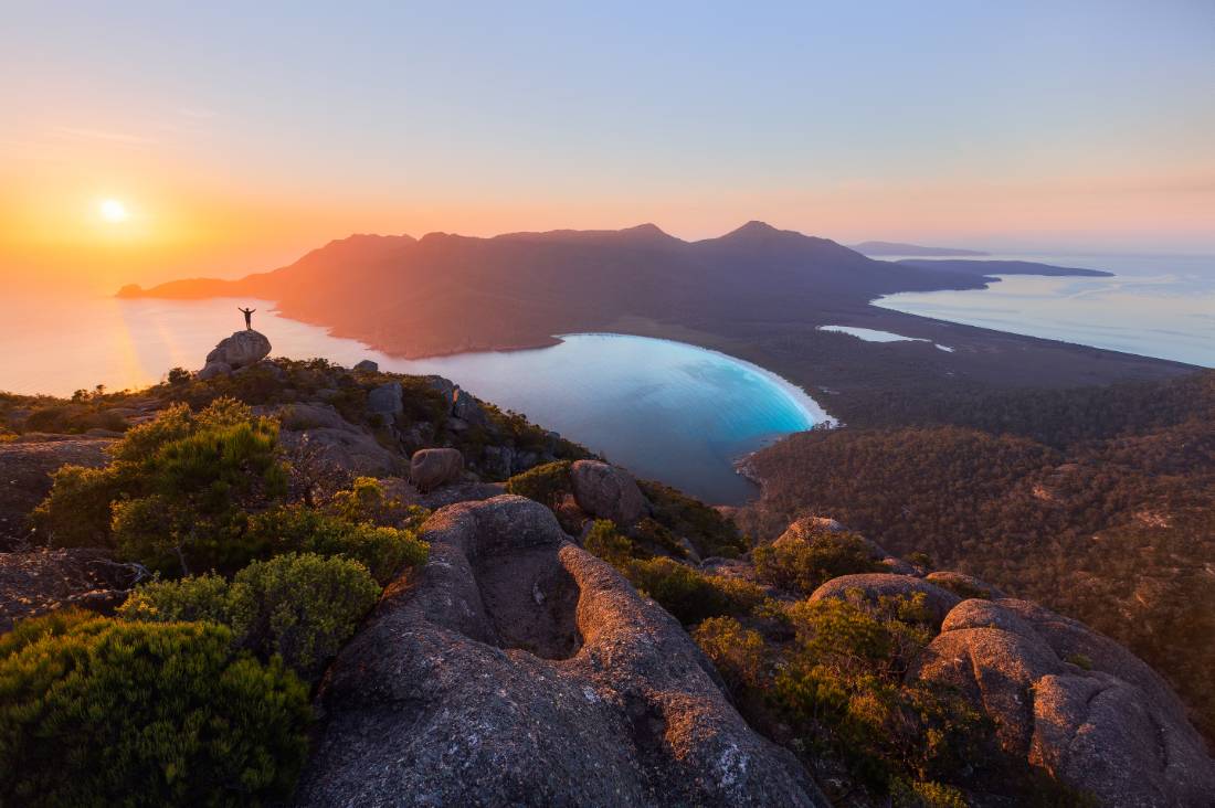 Vibrant sunrise at Wineglass Bay |  <i>Daniel Tran</i>