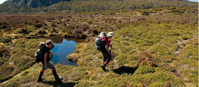 Trekking through pristine landscape in the Walls of Jerusalem National Park | Don Fuchs